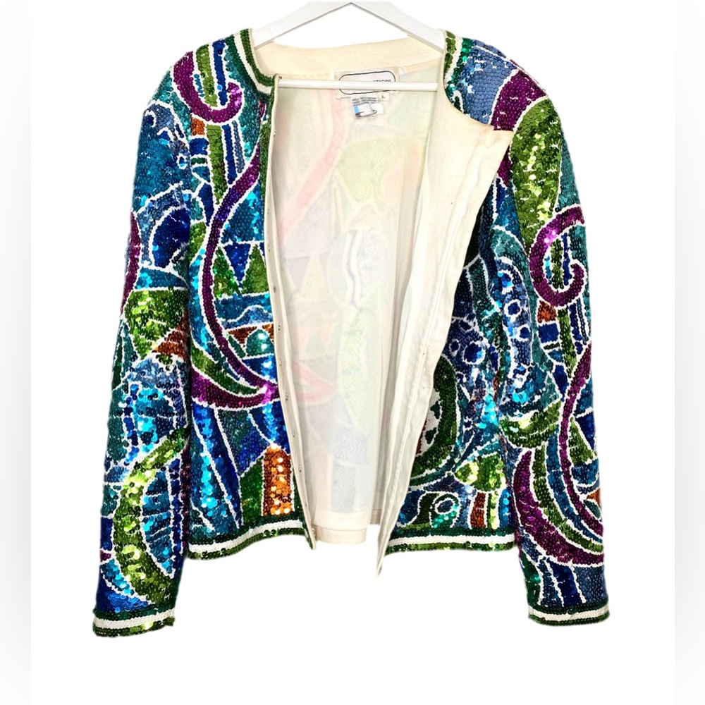 Adrienne Vittadini -Sequin Jacket Size: Large